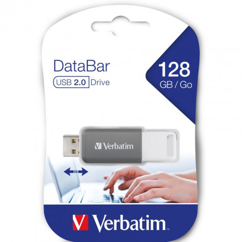 Verbatim DataBar USB 2.0 128GB gris 739664-06