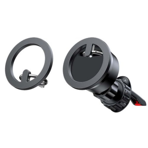 Joyroom Car Mount Magnetict Multifunctional Kit for Air Outlet (Car Holder, Magnetic Ring, Magnetic Cap) Black (JR-ZS294) DO1217476-012