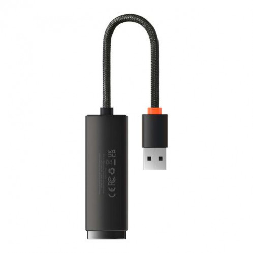 Baseus Network Adapter Lite Series Ethernet Adapter USB-A to RJ45 LAN Port (100Mbps) Black (WKQX000001) DA612457-017