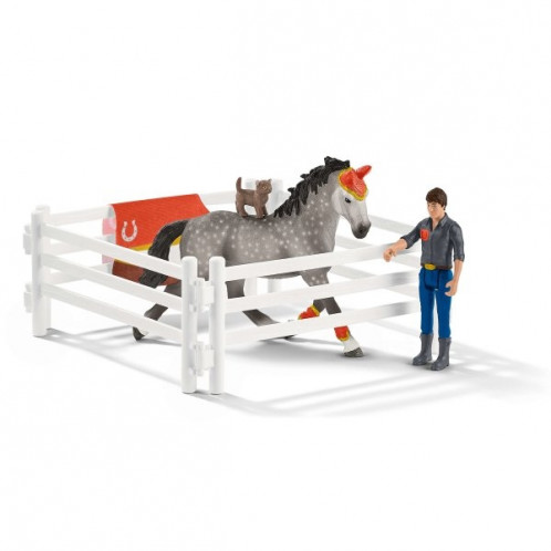 Schleich Club hippique 42443 Set d'équitation voltige de Mia 488259-015