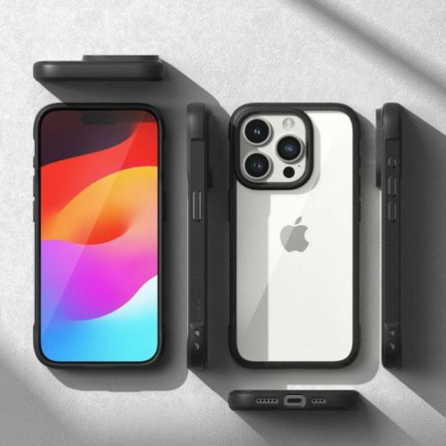 Ringke iPhone 15 Pro Max Case Fusion Bold Clear/ Black DI607571-010