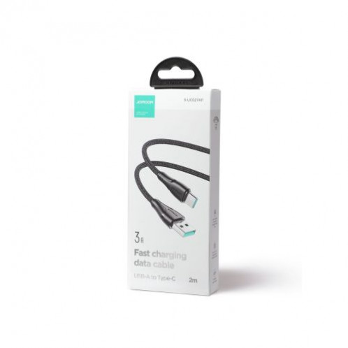 Joyroom USB Type-C Surpass Series Fast Charging and Data Cable, 3A, 1,2m, Black (S-UC027A11) DO109163-02