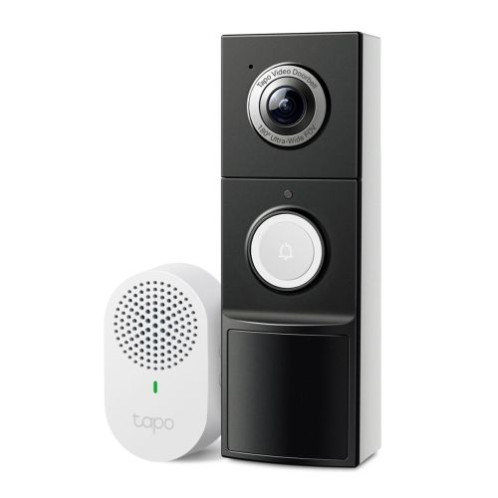 TP-Link Smart Video Doorbell Tapo 235 Kit, Wireless, 2K 5MP, IP65, Black EU DP8400664-01