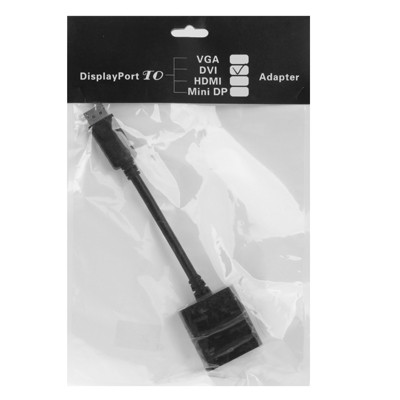 Port d'affichage mâle vers DVI 24 + 1 câble adaptateur femelle, longueur: 20 cm SP0252-04