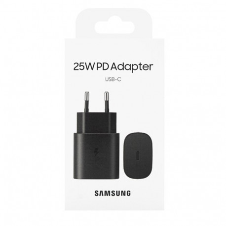 Samsung EP-TA800NBEGEU Adaptateur Secteur USB Type C 25W, Noir (Emballage Original) 973369-07