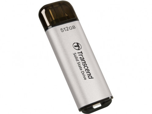 Disque SSD externe portable USB-C 512 Go Transcend ESD300 Argent DDETSD0031-04