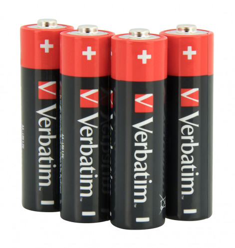 1x4 Verbatim Alkaline Batterie Mignon AA LR6 49921 155927-04