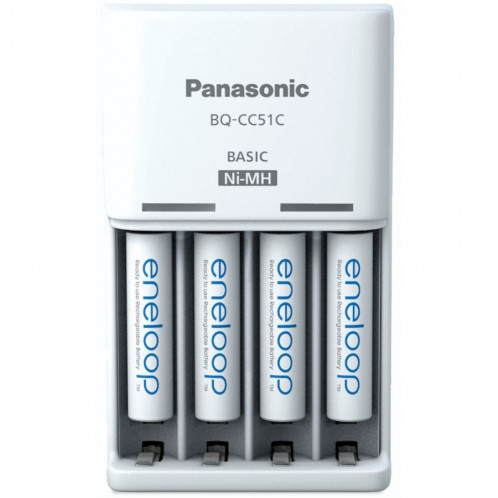 Panasonic Eneloop Basic Chargeur BQ-CC51 incl. 4xAAA K-KJ51MCD04E 762743-04
