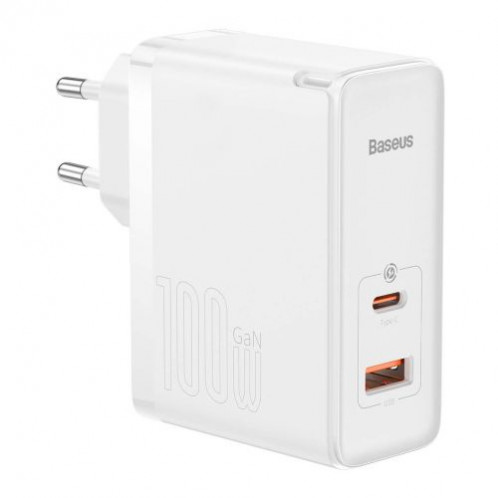 Baseus Travel Charger GaN5 Pro Quick wall charger C+U, PD3.0, QC4.0 +, AFC, 100W EU White (CCGP090202) DA3508372-024