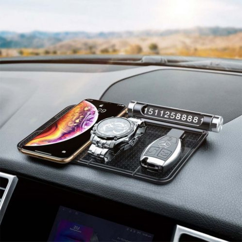 Baseus Car Tool Folding Bracket Antiskid Pad Self-adhesive Holder Nanopad Black (SUWNT-01) DA305841-013