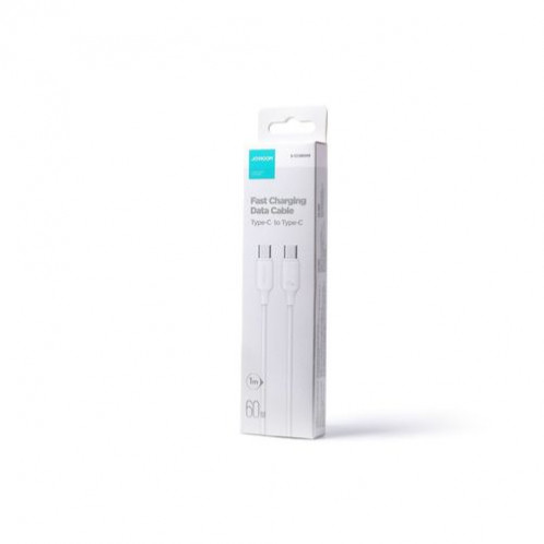 Joyroom Type-C Type-C Cable 60W, 480Mb/s, 1m, White (S-CC60A9) DO083483-02