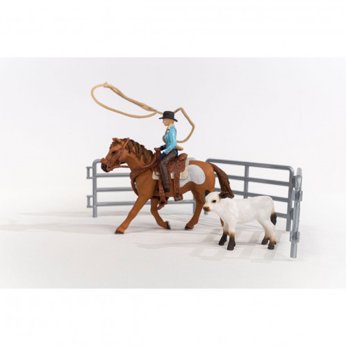 Schleich Vie à la ferme 42577 Equipe de cowboys et leur lasso 715269-015