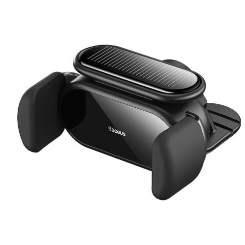 Baseus Car Mount Steel Cannon Pro Solar Electric phone holder fits from 5.4 to 6.7 inch, Black (SUGP010001) DA1152704-012