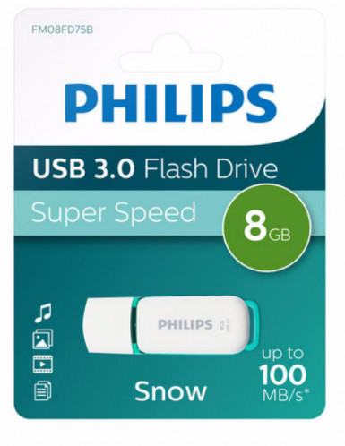 Philips USB 3.0 8GB Snow Edition vert printemps 513109-03