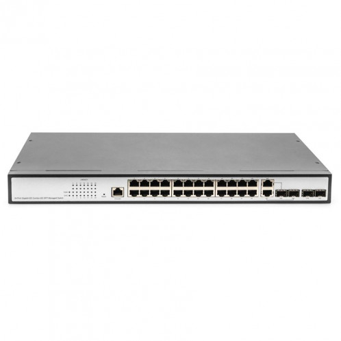 DIGITUS 24-Port Gigabit Switch 19Zoll, Managed, 2 Uplinks 779865-04