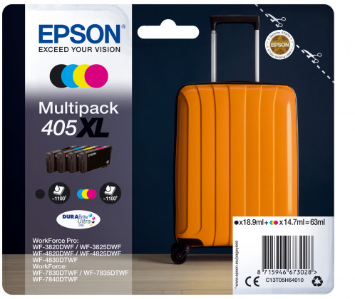 Epson DURABrite Ultra Multipack (4 couleurs) 405 XL T 05H6 576697-03