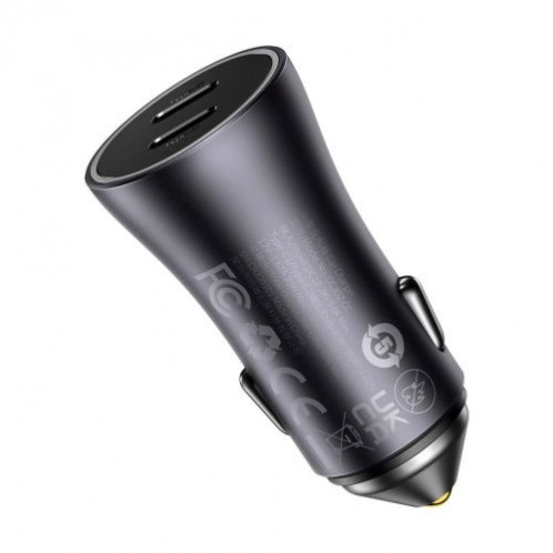 Baseus Car Charger Golden Contactor Pro fast Charger C+C 40W Gray (CGJP000013) DA828145-011