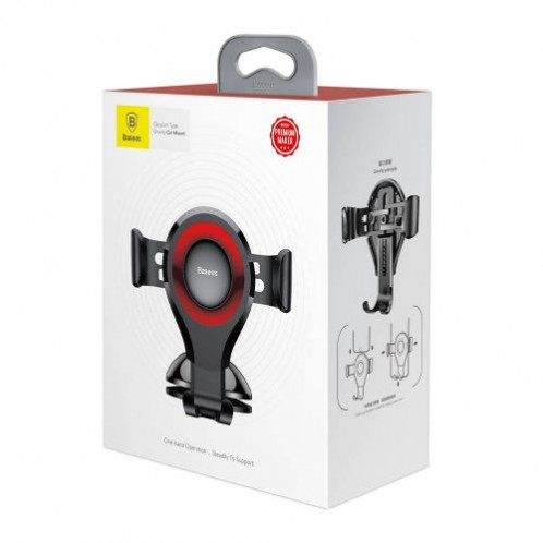 Baseus Car Mount Osculum Type Gravity Black/Red (SUYL-XP09) DA439238-012