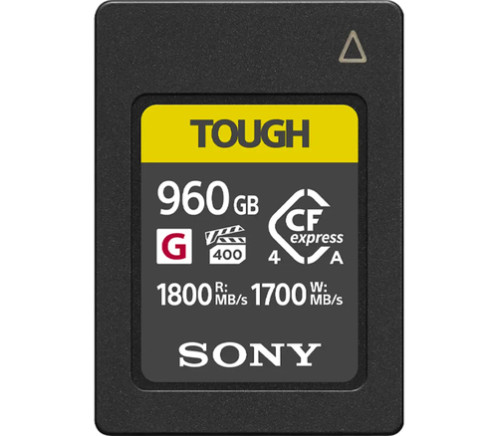 Sony CFexpress Type A 960GB TOUGH R/W 1800/1700MBs CEAG960T 182809-02
