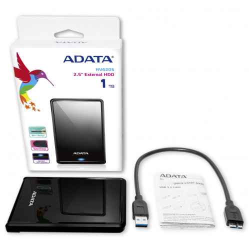 ADATA Externe HDD HV620S 1TB 2.5 VALUE Black 887336-010
