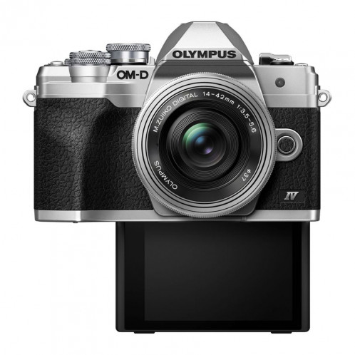 Olympus OM-D E-M10 Mark IV Kit + 14-42 Pancake Zoom argent 574387-06