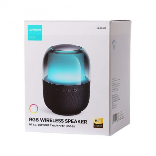 Joyroom Bluetooth Speaker, BT 5.3, RGB light Black (JR-ML05) DO1321384-010
