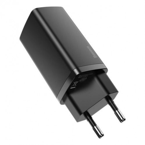 Baseus Travel Charger GaN2 Lite Quick Charger C+U QC 3.0 PD 3.0 65W EU Black (CCGAN2L-B01) DA1879653-013