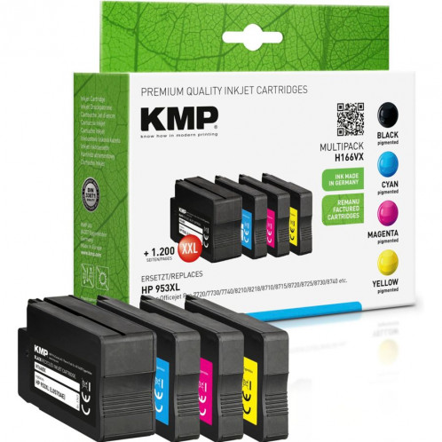 KMP H166VX Multipack BK/C/M/Y compatible avec HP 953 XL 366214-03