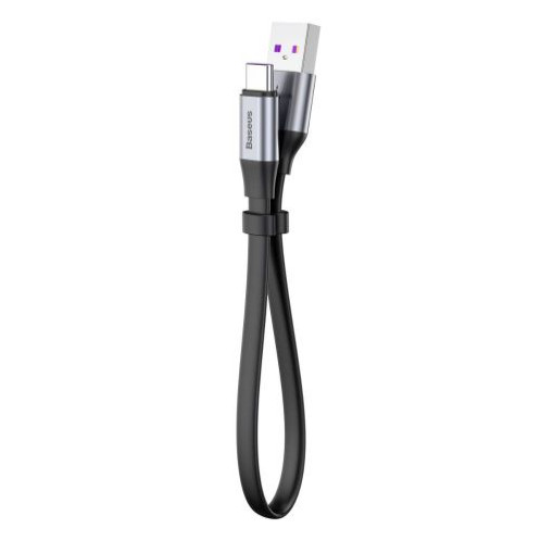 Baseus Type-C Simple HW Quick Charge Charging Data Cable, 40W, 5A, 0.23m, Gray (CATMBJ-BG1) DA209230-09