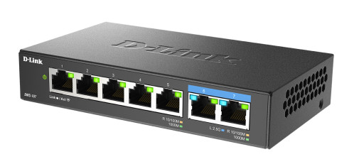 D-Link DMS-107/E Multi-Gigabit Unmanaged Switch 193645-07