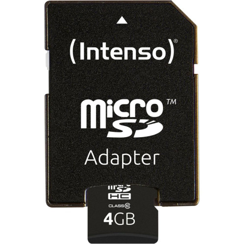 Intenso microSDHC 4GB C10 avec adapt. 405932-04