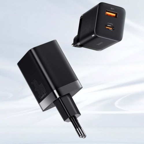 Baseus Travel Charger Super Si Pro mini Fast Charger, C+U, PD 3.0, QC 3.0 30W EU Black (CCSUPP-E01) DA1020371-018