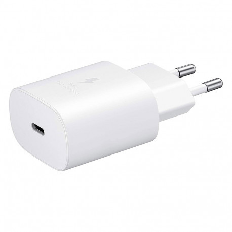 Samsung EP-TA800EB Adaptateur Secteur USB Type C (25W, Fast Charge, Blanc) Original, En Vrac 011235-01