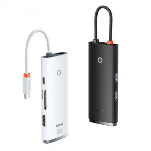Baseus HUB Lite Series 5-in-1 Multifunctional (Type-C to 2x USB 3.0 / Type-C / HDMI 1.4 / SD/TF) White (WKQX050102) DA1754249-017