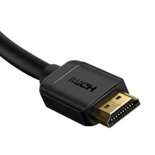 Baseus Video Cable High definition Series HDMI To HDMI 4K 60 Hz, 3D HDR, 18 Gbps, 2m Black (CAKGQ-B01) DA34613-011