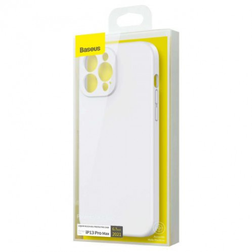 Baseus iPhone 13 Pro Max case Liquid Silica Gel Protective White (ARYT000502) DA216939-019
