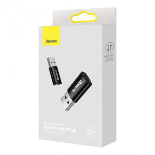 Baseus Converter Ingenuity Series Mini OTG Adaptor USB-A 3.1 Male to Type-C Female Black (ZJJQ000101) DA282273-015