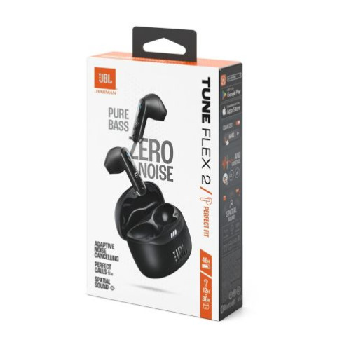 JBL Tune Flex 2 TWS Bluetooth Wireless In-Ear Earbuds Black EU DB7100309-02