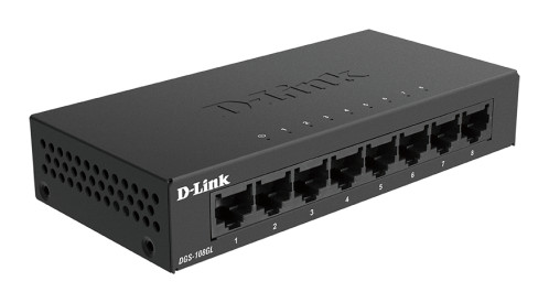 D-Link DGS-108GL/E 8-Port Layer2 Gb Light noir sans IGMP 159016-04