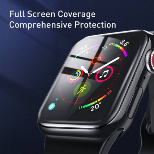 Baseus iWatch 0.2 mm, Full-screen curved T-Glass soft screen protector 44mm, Black (SGAPWA4-H01) DA18940-016