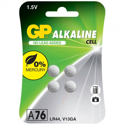 1x4 GP Alkaline LR44, 76A 1,5V 217156-01