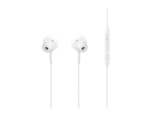 Samsung EO-IC100BWE Écouteur AKG Intra Auriculaire Connecteur Type C, Blanc, Télécommande (Emballage Original) 270062-018
