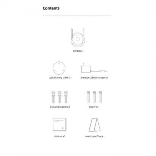 Xiaomi Outdoor Camera AW300 EU BHR6816EU DI2730481-05