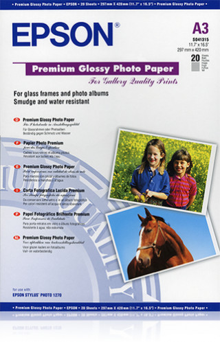 Epson Premium Glossy Photo Paper A 3, 20 feuilles, 255g S 041315 228520-03