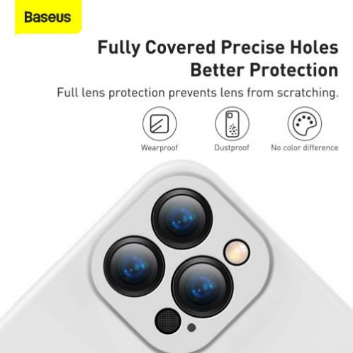 Baseus iPhone 13 Pro case Liquid Silica Gel Protective White (ARYT000402) DA190493-019