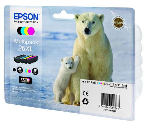 Epson Claria Premium XL T 263 Multipack BK/C/M/Y T 2636 635964-06