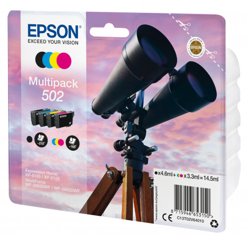 Epson Multipack T 502 BK/C/M/Y T 02V6 369154-06