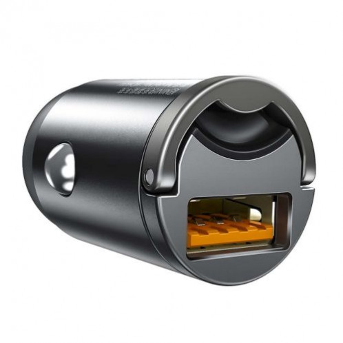 Baseus Car Charger Tiny Star Mini Quick Charge, U+Um 12/24V, 30W Gray (VCHX-A0G) DA603190-021