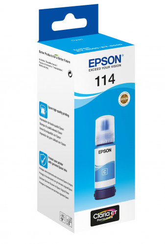 Epson EcoTank cyan T 114 70 ml T 07B2 631297-04