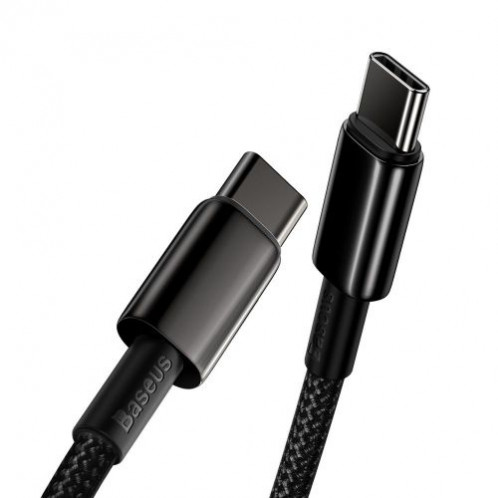 Baseus Type-C Type-C cable Tungsten Gold Fast charging and data 100W (20V/5A) 2m Black (CATWJ-A01) DA394915-013